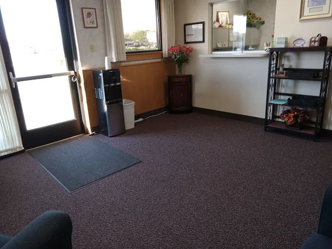 Welcoming, clean waiting room in a professional office building